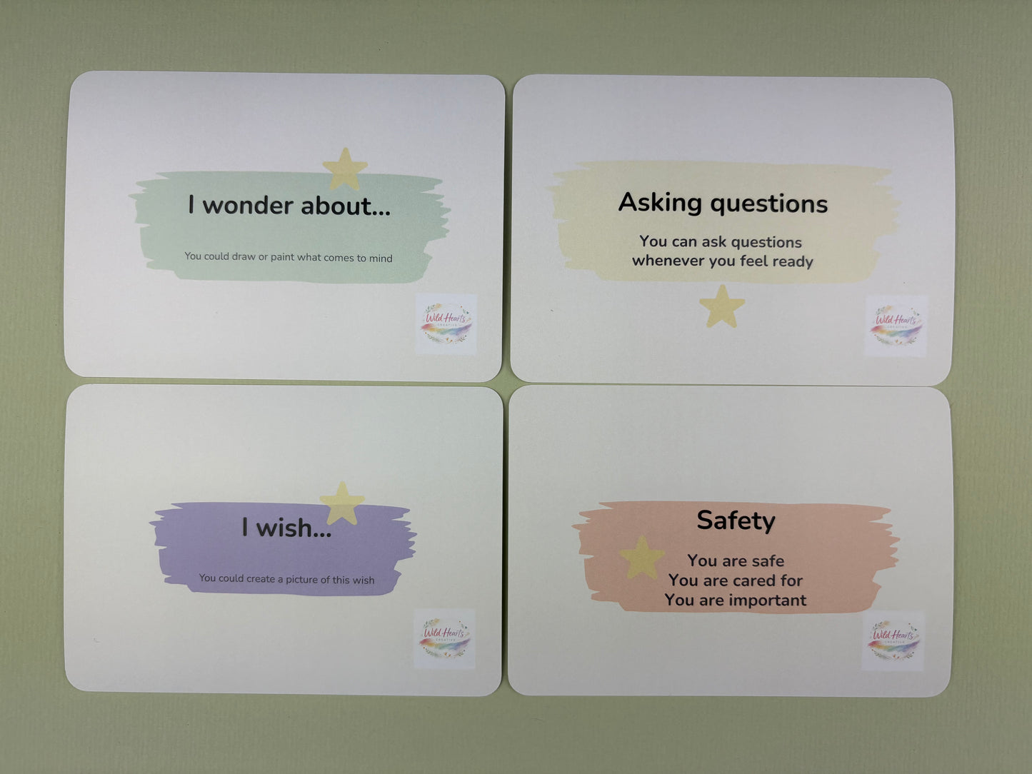 A Close up of My Story My Way Adoption Life Story work cards by Wild Hearts Creative