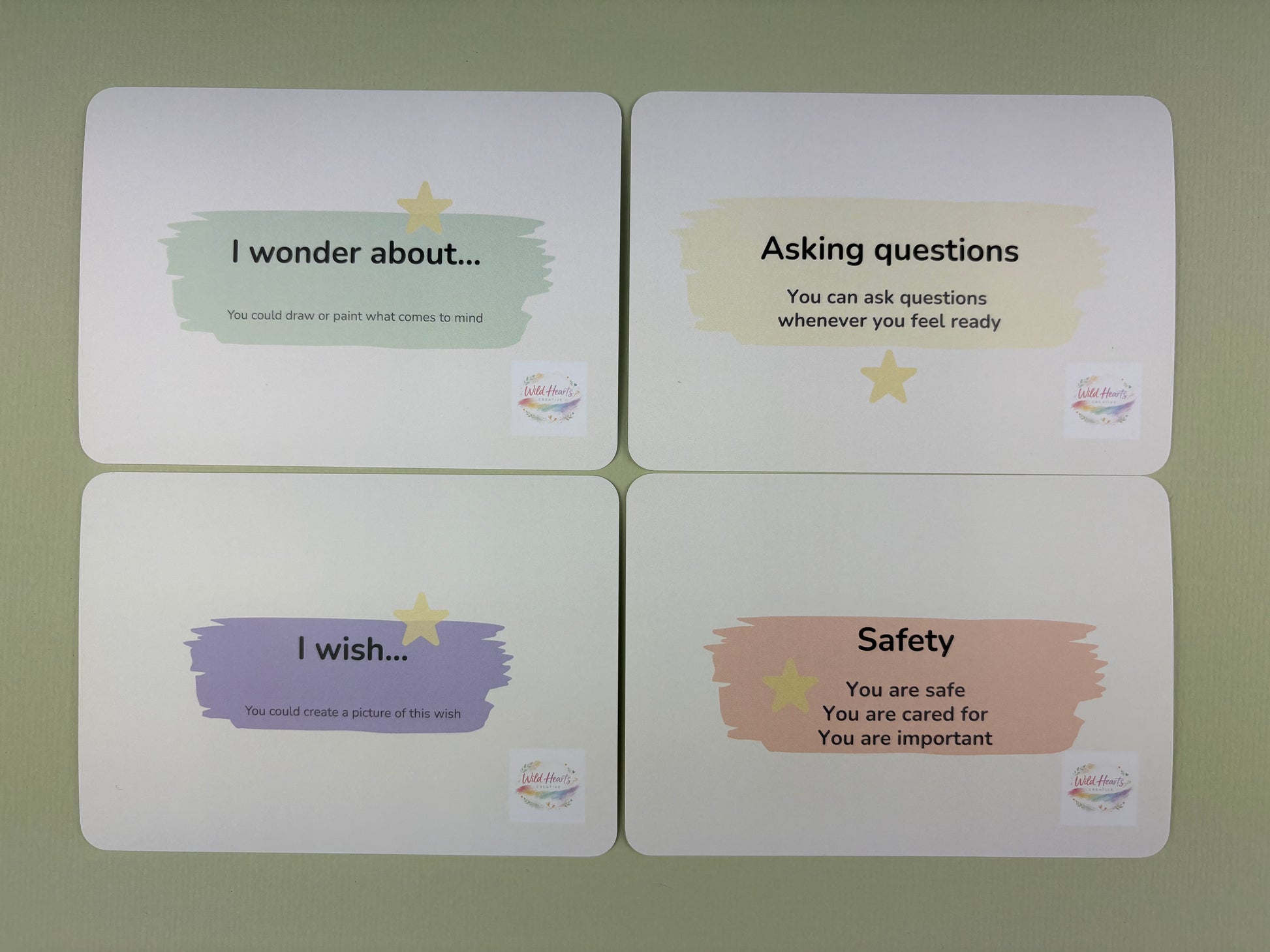 A Close up of My Story My Way Adoption Life Story work cards by Wild Hearts Creative