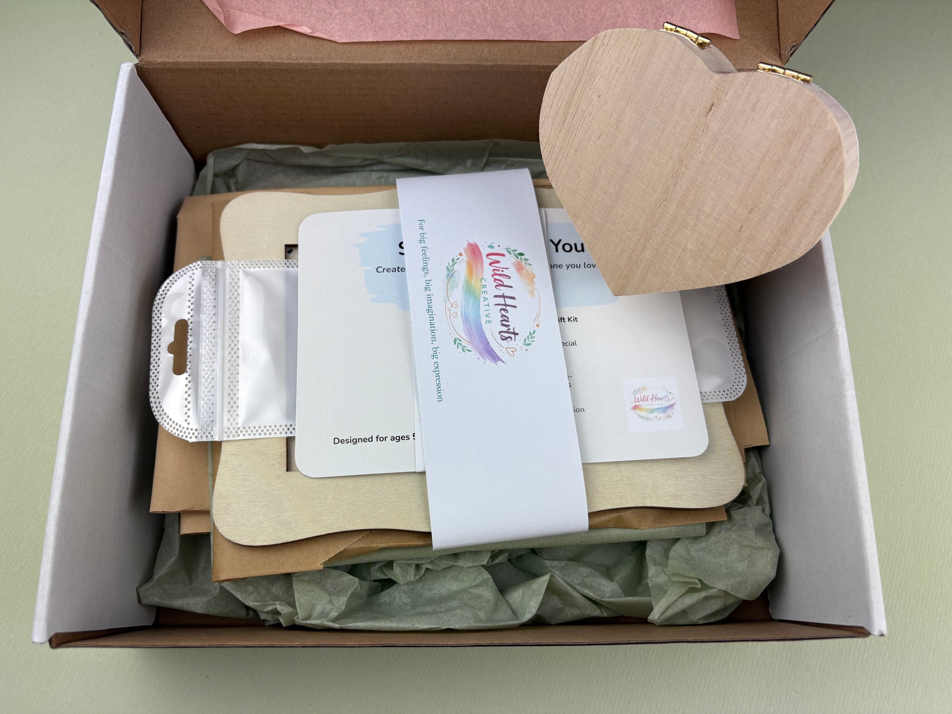 Simple Gifting Kit for Children to create bespoke personalised treasures for loved ones, grandparents, teachers and parents, posted and ready to use 
