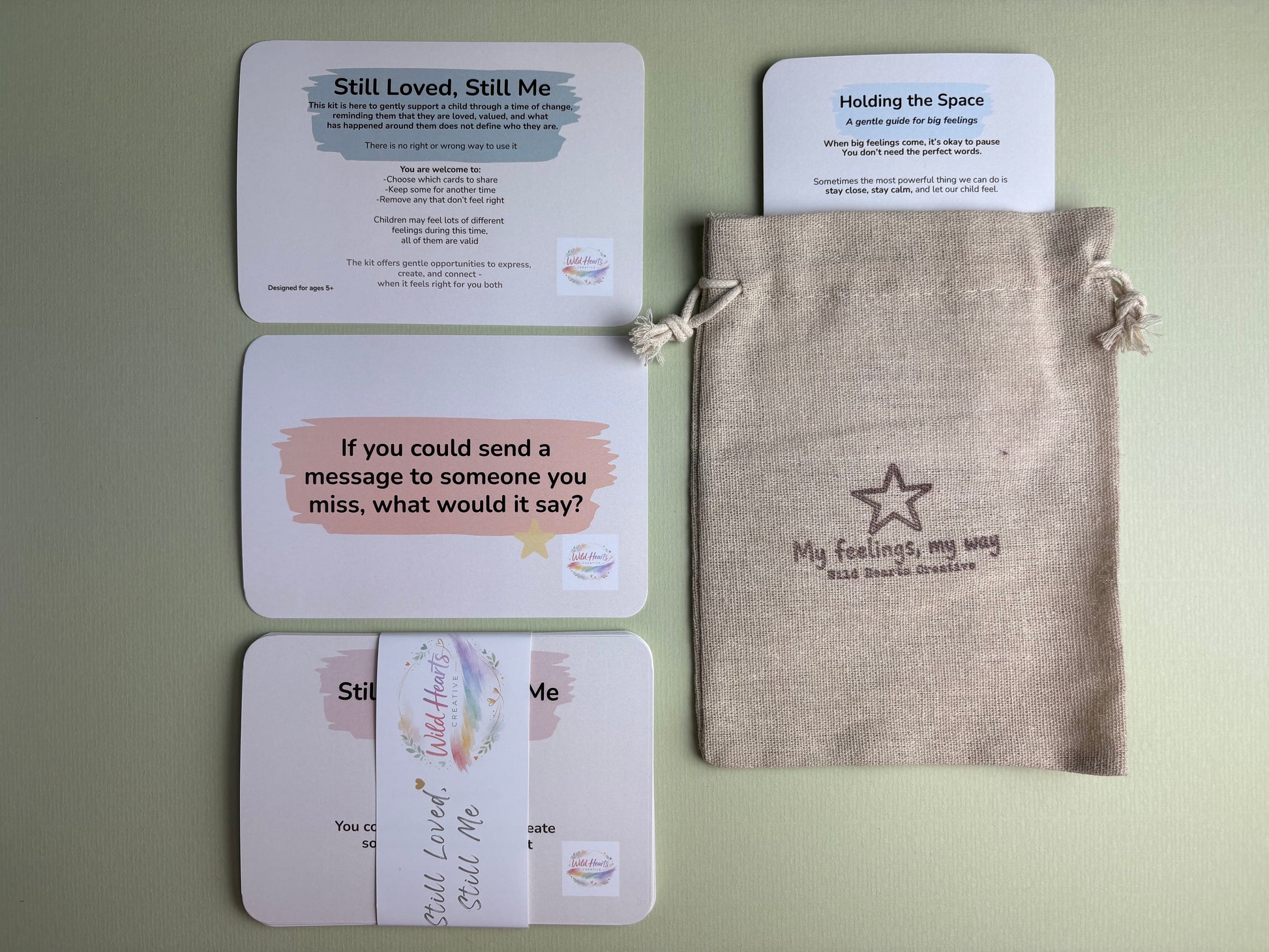 Still Loved, Still Me support kit including reflection cards, creative prompts and wellbeing activities for children with a parent in prison.