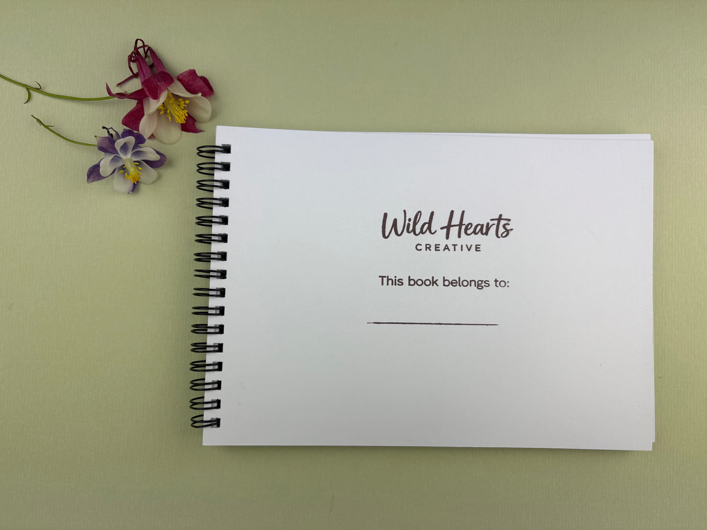 Wild Hearts Creative sketchbook included in children’s creative support kits for art activities, self-expression and emotional wellbeing.